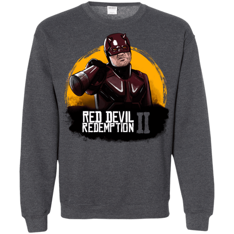 Sweatshirts Dark Heather / S Red Devil Redemptions Crewneck Sweatshirt