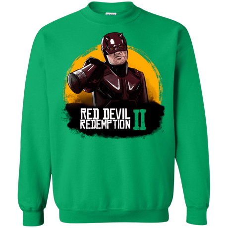 Sweatshirts Irish Green / S Red Devil Redemptions Crewneck Sweatshirt