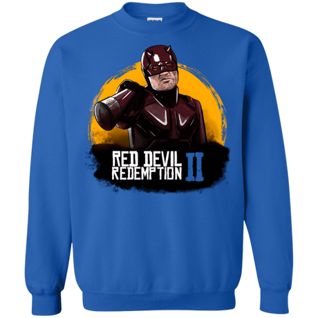 Sweatshirts Royal / S Red Devil Redemptions Crewneck Sweatshirt