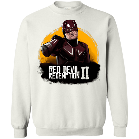 Sweatshirts White / S Red Devil Redemptions Crewneck Sweatshirt