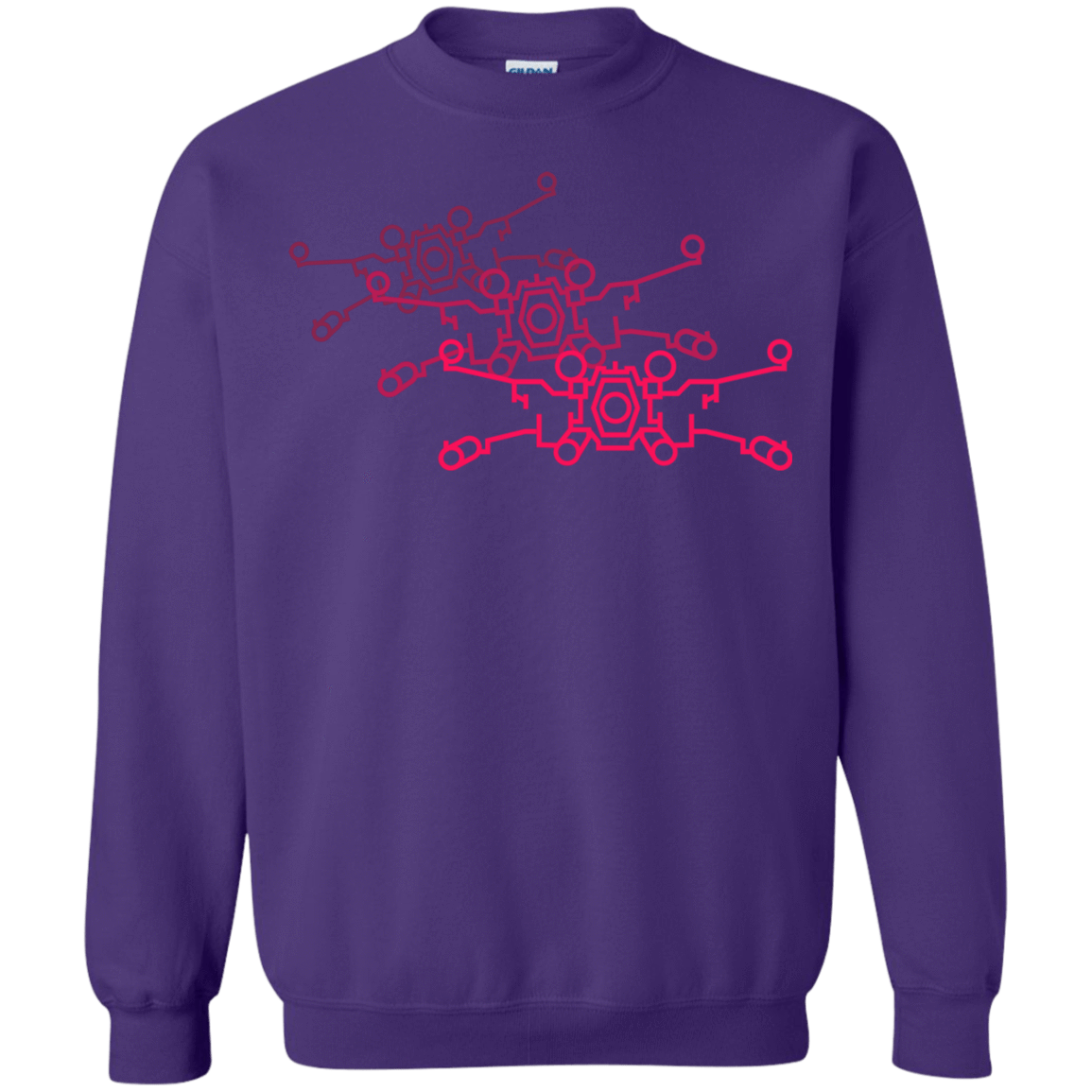 Sweatshirts Purple / S Red Five Crewneck Sweatshirt