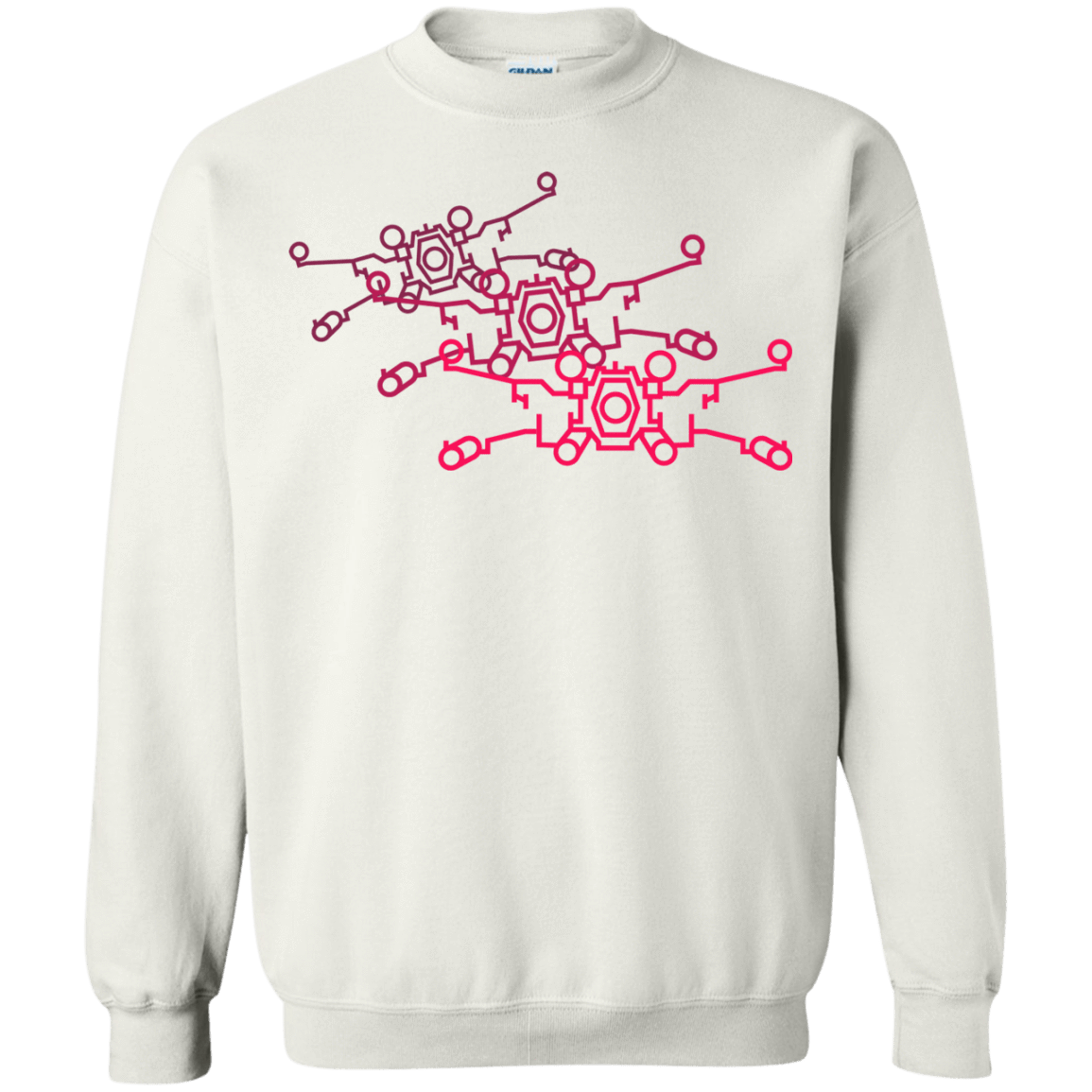 Sweatshirts White / S Red Five Crewneck Sweatshirt