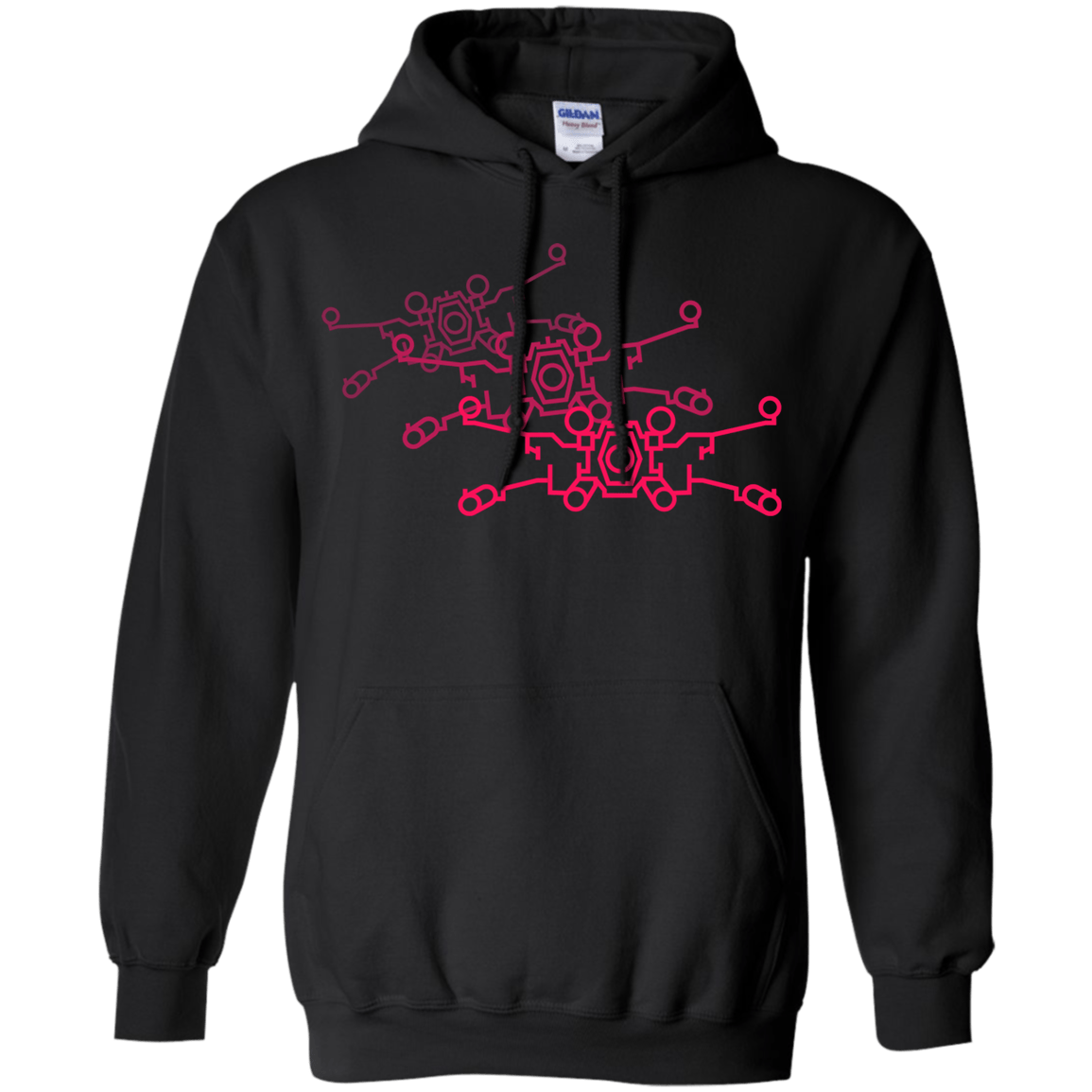 Sweatshirts Black / S Red Five Pullover Hoodie