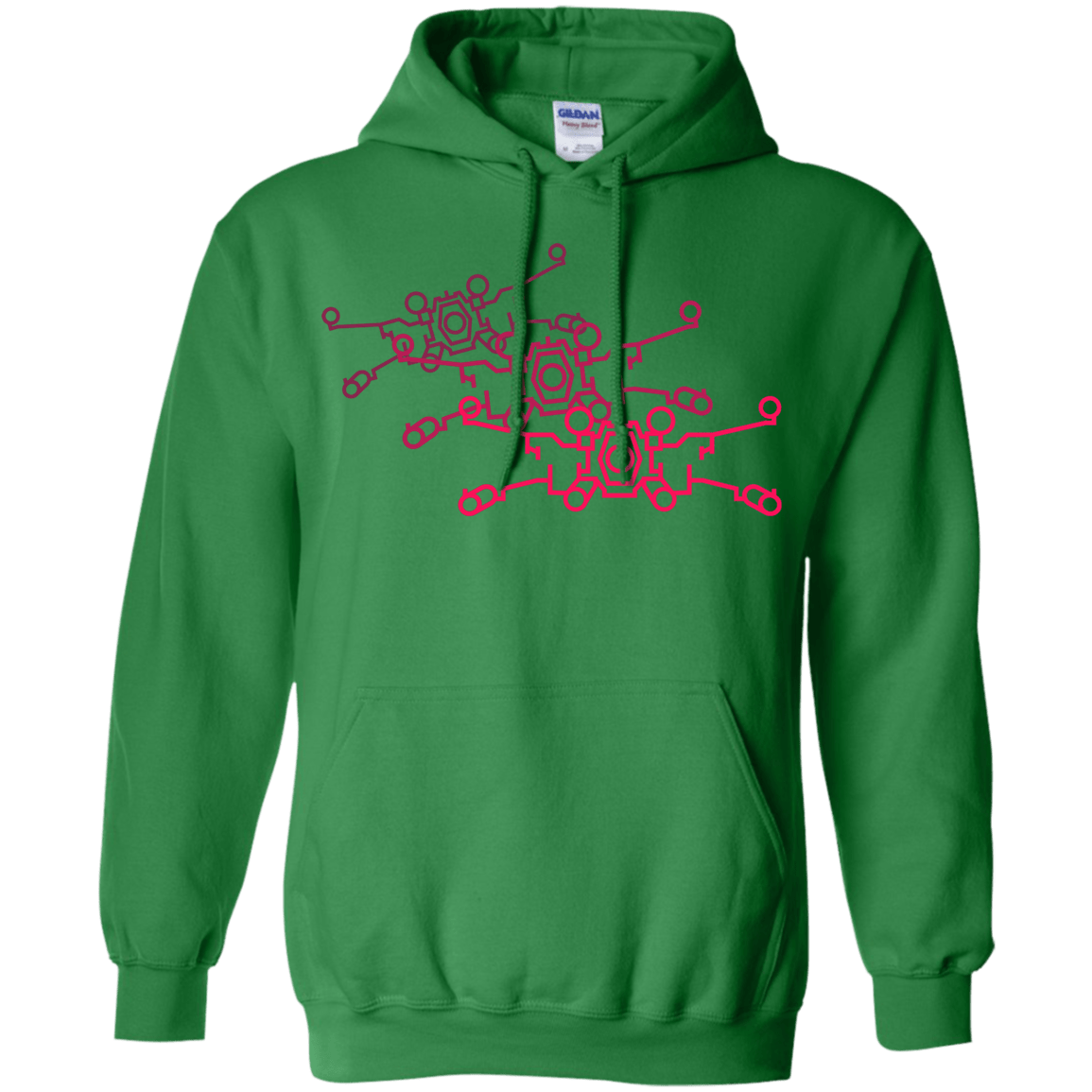 Sweatshirts Irish Green / S Red Five Pullover Hoodie