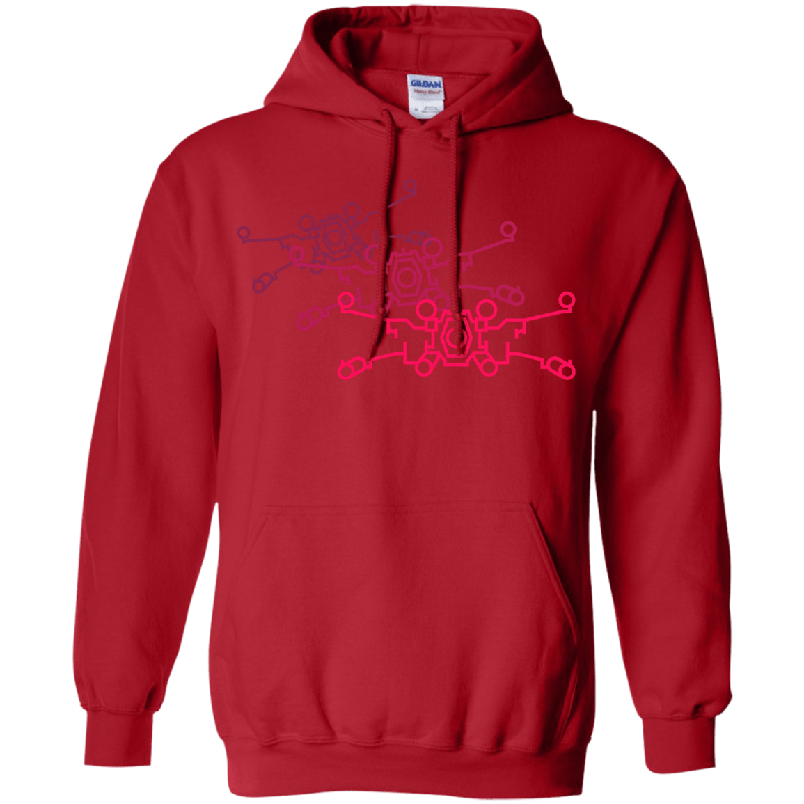 Sweatshirts Red / S Red Five Pullover Hoodie