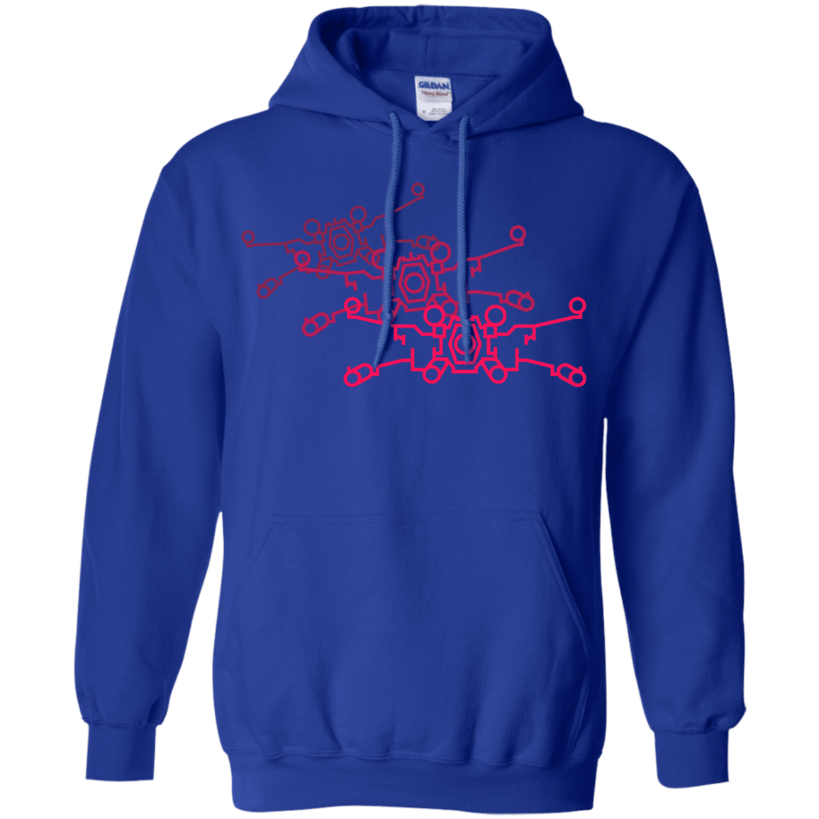 Sweatshirts Royal / S Red Five Pullover Hoodie