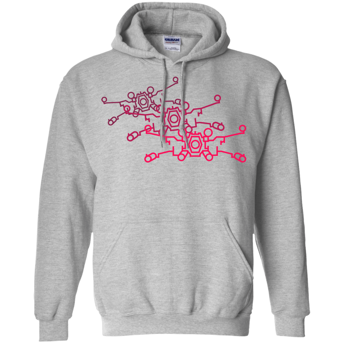 Sweatshirts Sport Grey / S Red Five Pullover Hoodie