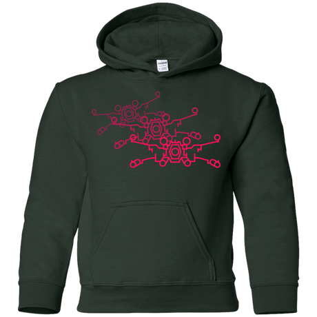 Sweatshirts Forest Green / YS Red Five Youth Hoodie