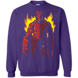 Sweatshirts Purple / Small Red Hero Crewneck Sweatshirt