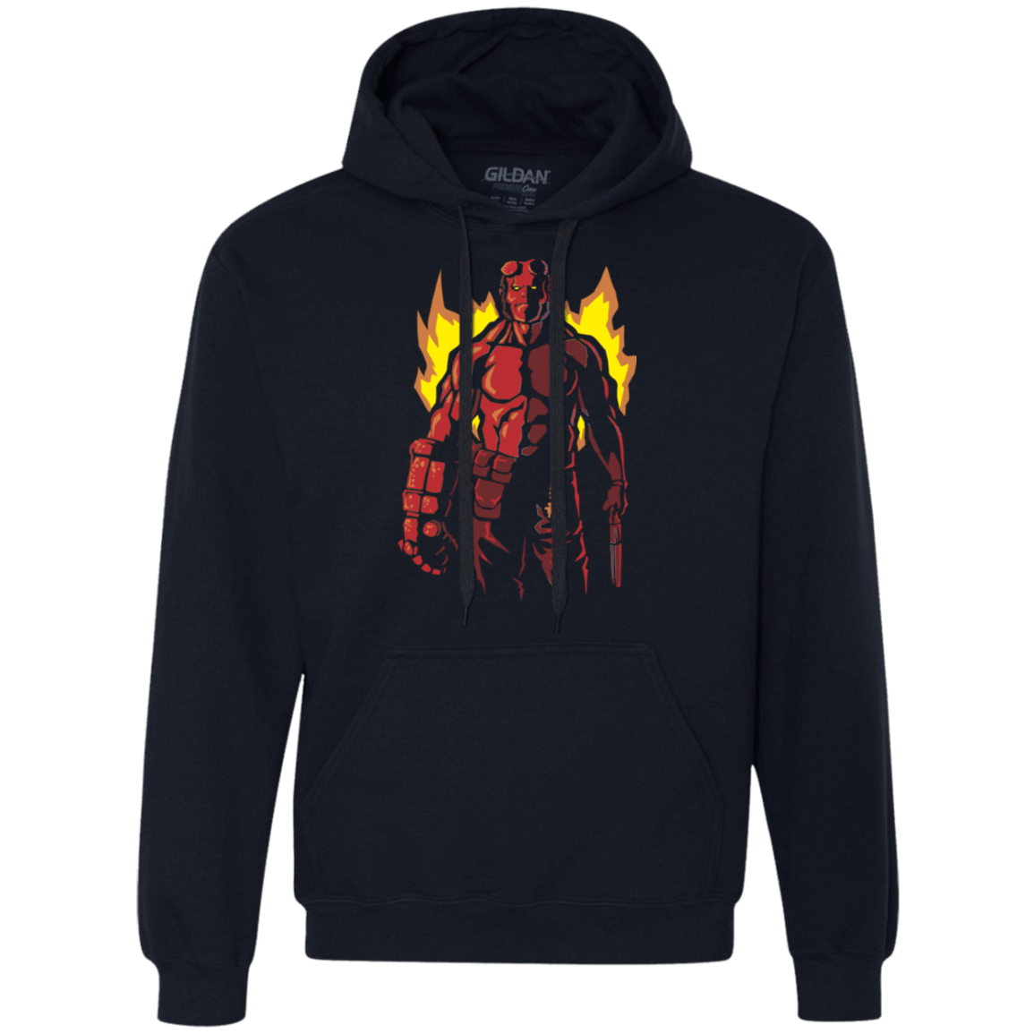 Sweatshirts Navy / Small Red Hero Premium Fleece Hoodie