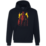 Sweatshirts Navy / Small Red Hero Premium Fleece Hoodie