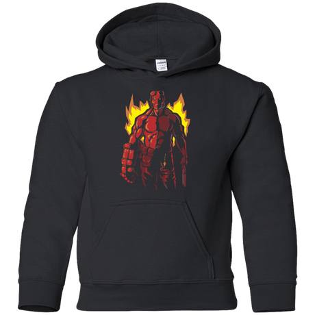 Sweatshirts Black / YS Red Hero Youth Hoodie