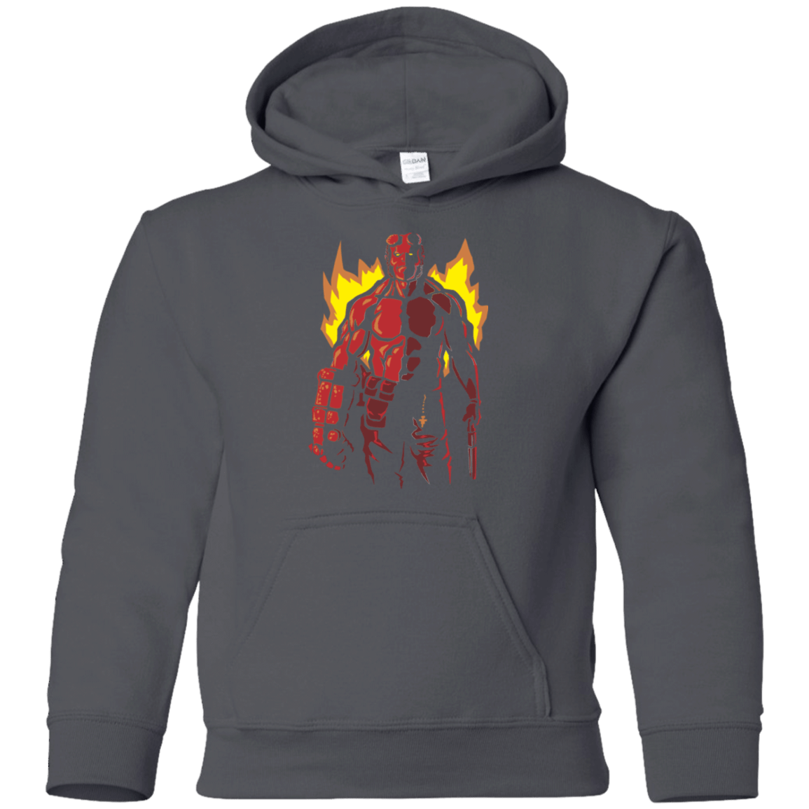 Sweatshirts Charcoal / YS Red Hero Youth Hoodie