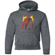 Sweatshirts Dark Heather / YS Red Hero Youth Hoodie