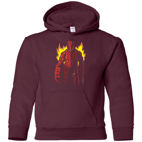 Sweatshirts Maroon / YS Red Hero Youth Hoodie