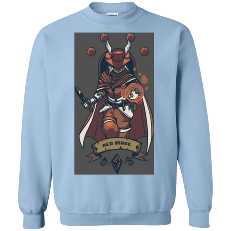 Sweatshirts Light Blue / Small Red Mage Crewneck Sweatshirt