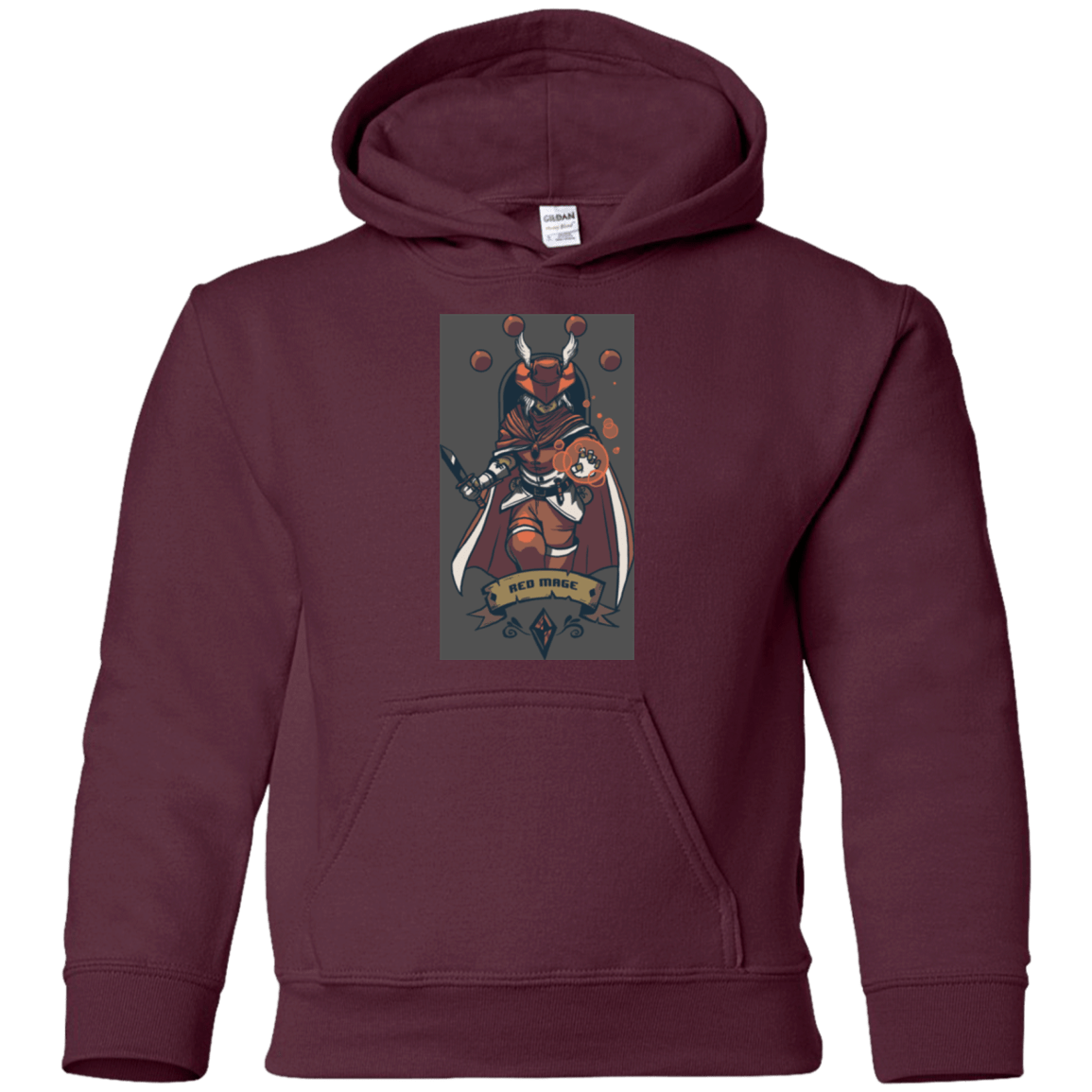 Sweatshirts Maroon / YS Red Mage Youth Hoodie