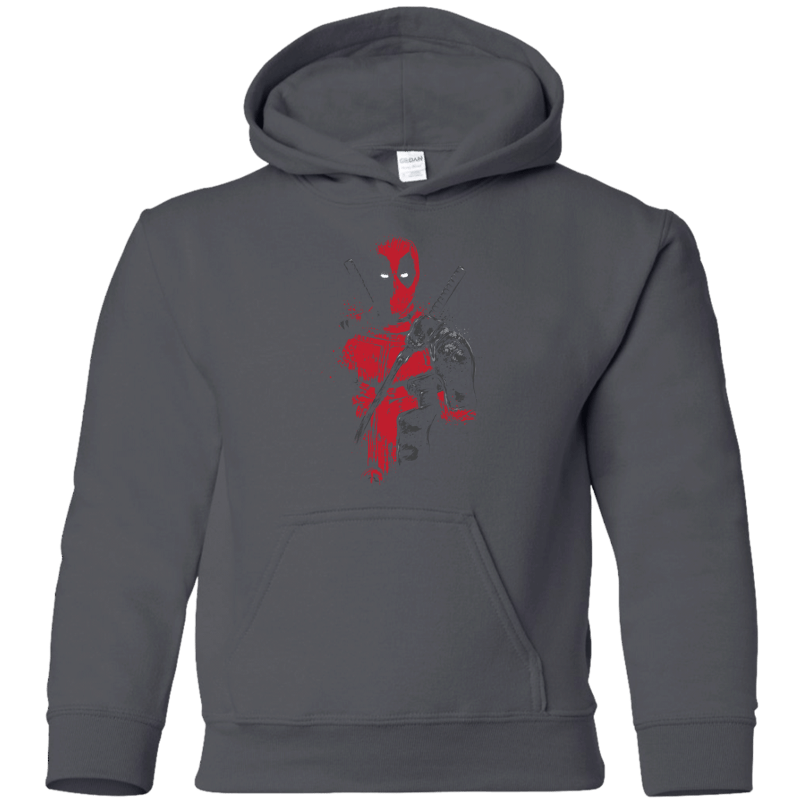 Sweatshirts Charcoal / YS Red Mercenary Youth Hoodie