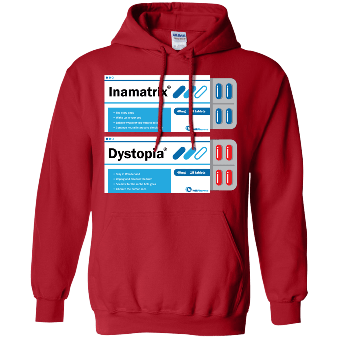 Sweatshirts Red / Small Red or Blue Pullover Hoodie