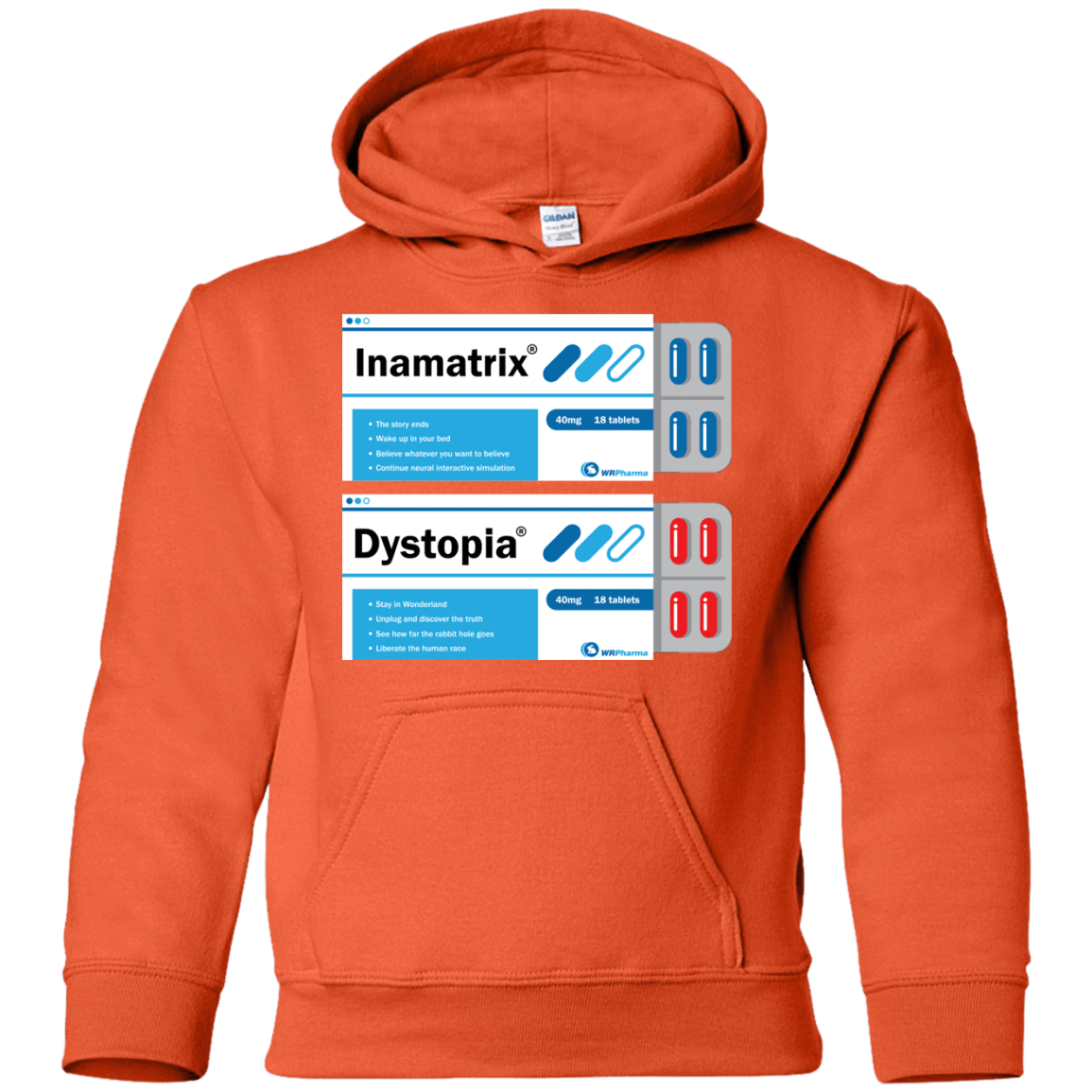 Sweatshirts Orange / YS Red or Blue Youth Hoodie