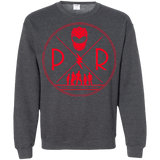 Sweatshirts Dark Heather / Small Red Power Crewneck Sweatshirt