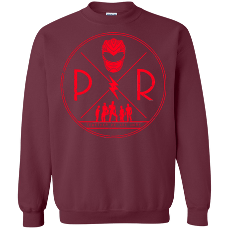 Sweatshirts Maroon / Small Red Power Crewneck Sweatshirt