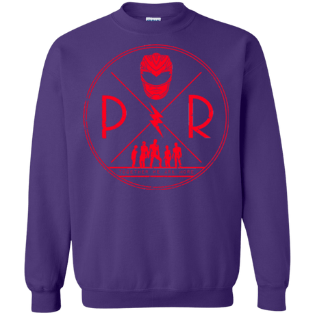 Sweatshirts Purple / Small Red Power Crewneck Sweatshirt