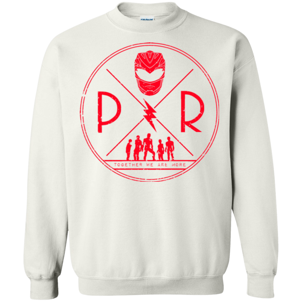 Sweatshirts White / Small Red Power Crewneck Sweatshirt