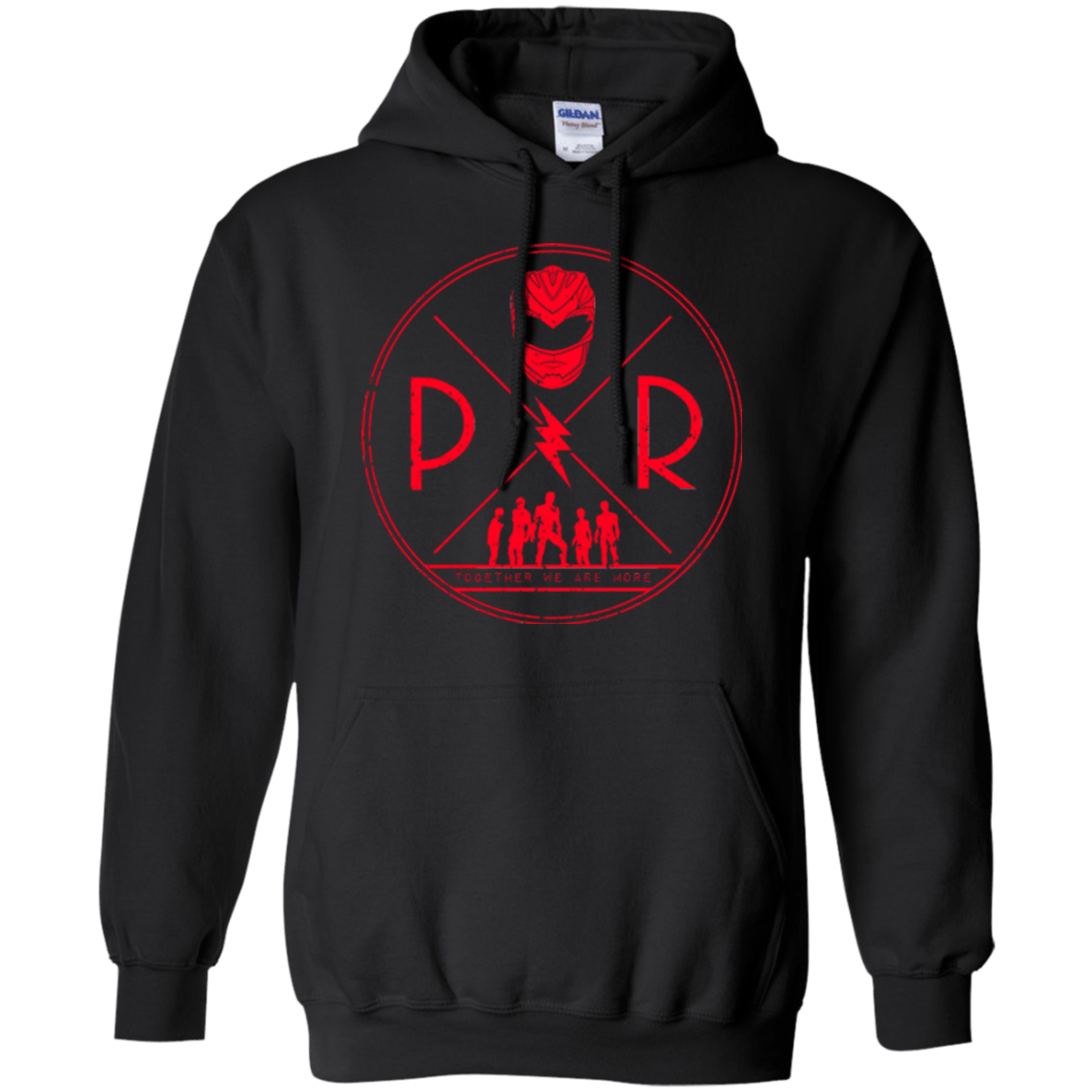 Sweatshirts Black / Small Red Power Pullover Hoodie