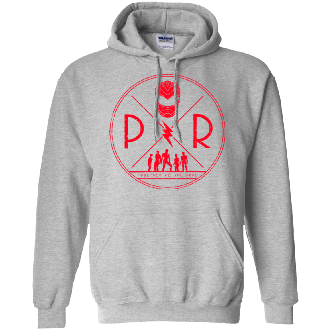 Sweatshirts Sport Grey / Small Red Power Pullover Hoodie