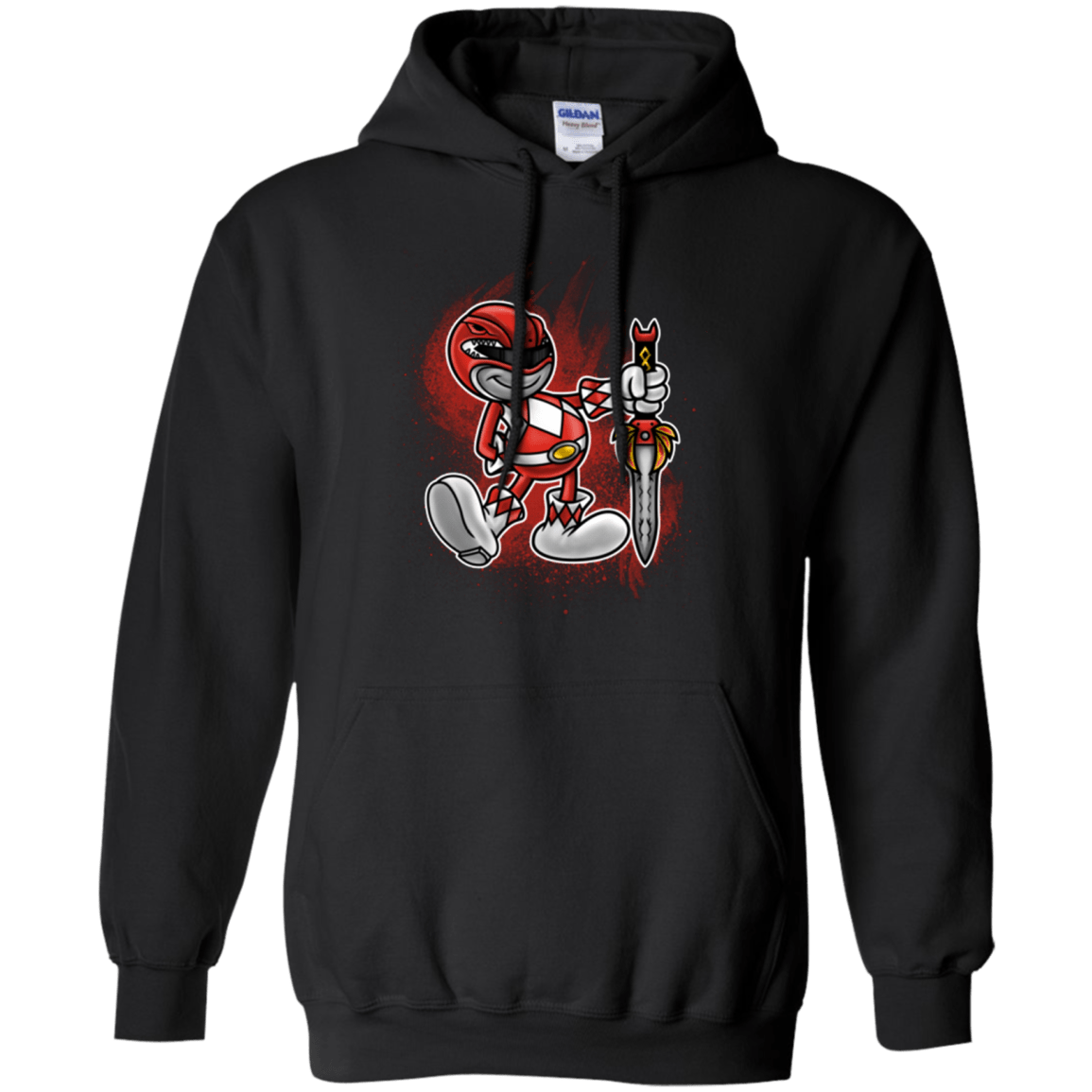 Sweatshirts Black / Small Red Ranger Artwork Pullover Hoodie