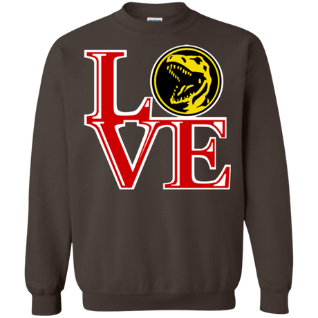 Sweatshirts Dark Chocolate / Small Red Ranger LOVE Crewneck Sweatshirt