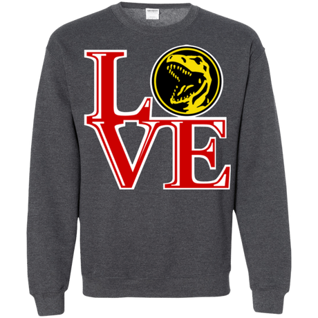 Sweatshirts Dark Heather / Small Red Ranger LOVE Crewneck Sweatshirt