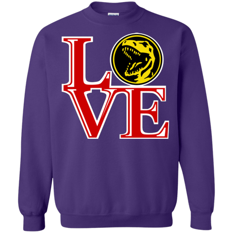 Sweatshirts Purple / Small Red Ranger LOVE Crewneck Sweatshirt