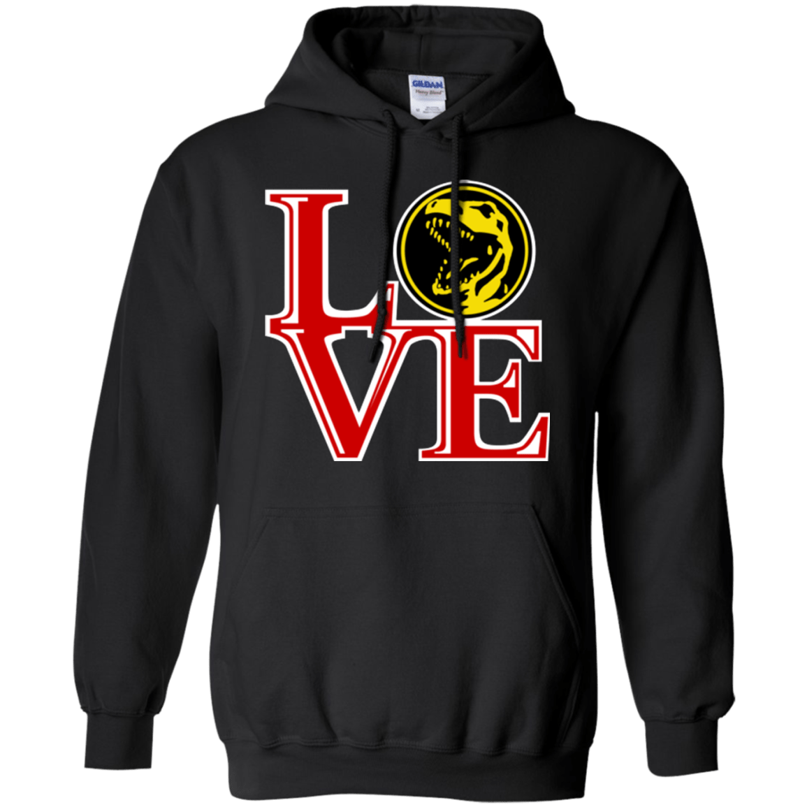 Sweatshirts Black / Small Red Ranger LOVE Pullover Hoodie