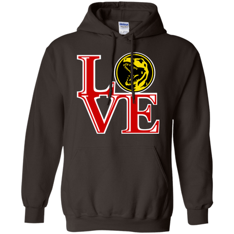 Sweatshirts Dark Chocolate / Small Red Ranger LOVE Pullover Hoodie