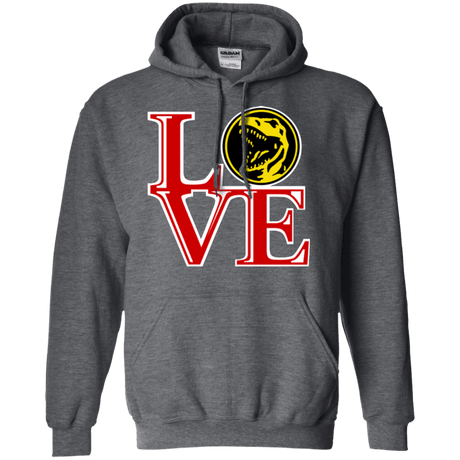 Sweatshirts Dark Heather / Small Red Ranger LOVE Pullover Hoodie