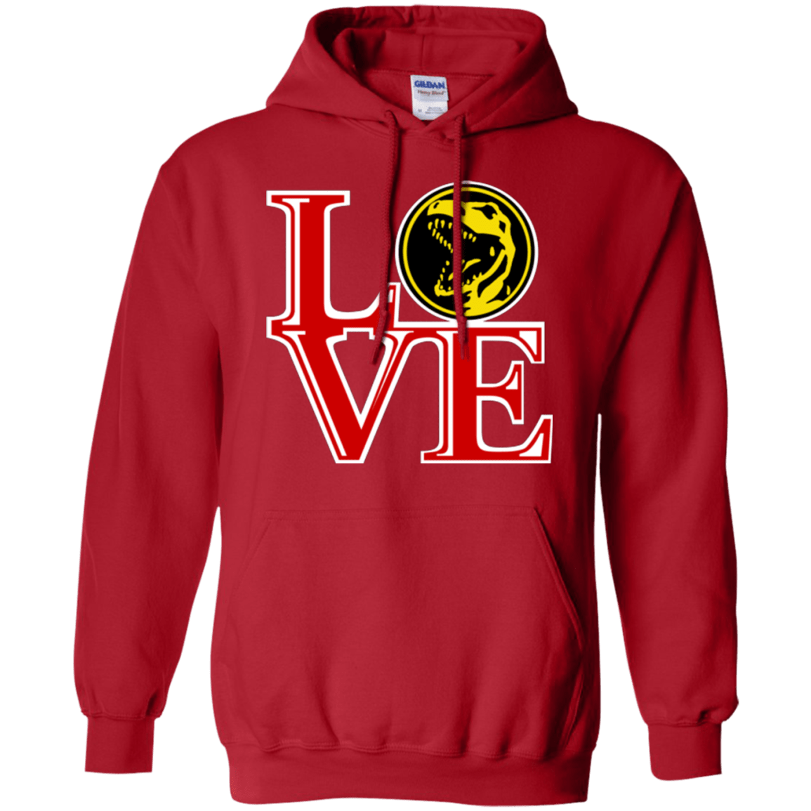 Sweatshirts Red / Small Red Ranger LOVE Pullover Hoodie