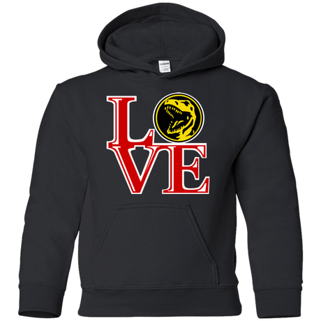 Sweatshirts Black / YS Red Ranger LOVE Youth Hoodie