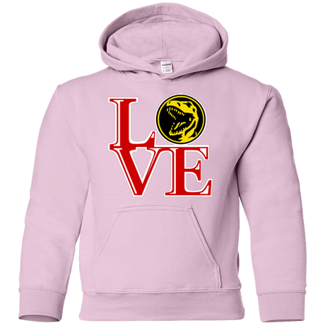 Sweatshirts Light Pink / YS Red Ranger LOVE Youth Hoodie