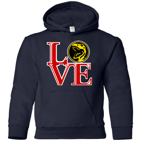 Sweatshirts Navy / YS Red Ranger LOVE Youth Hoodie