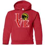 Sweatshirts Red / YS Red Ranger LOVE Youth Hoodie