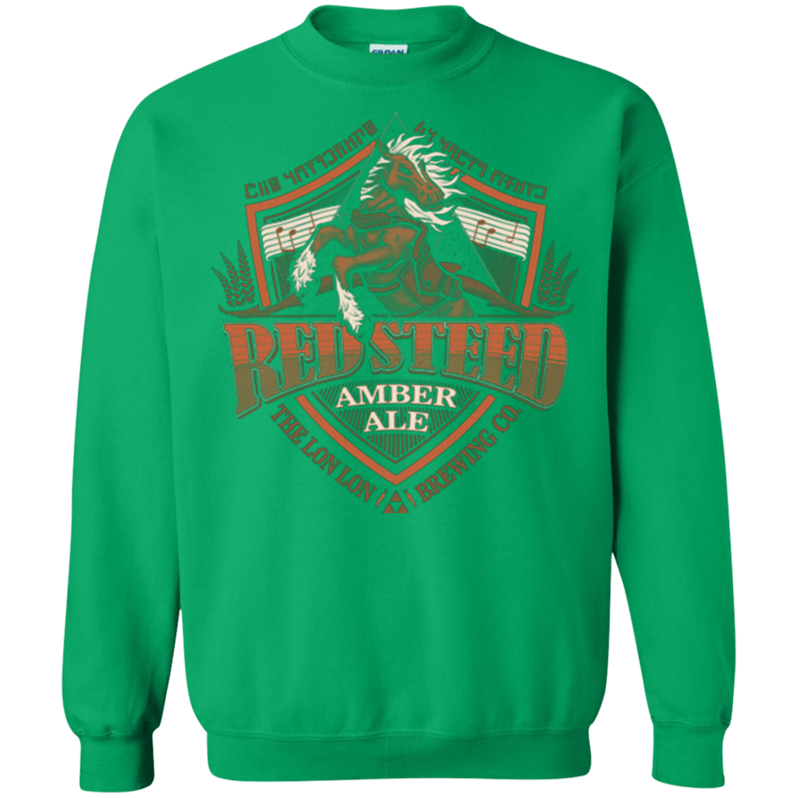 Sweatshirts Irish Green / Small Red Steed Amber Ale Crewneck Sweatshirt