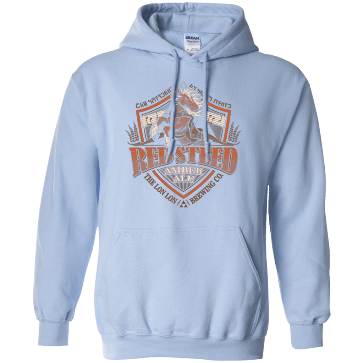 Sweatshirts Light Blue / Small Red Steed Amber Ale Pullover Hoodie