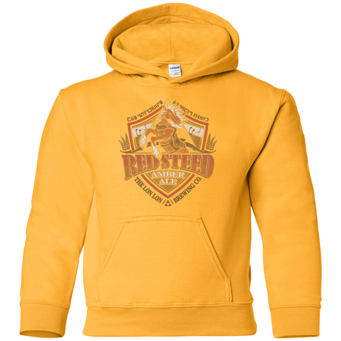 Sweatshirts Gold / YS Red Steed Amber Ale Youth Hoodie