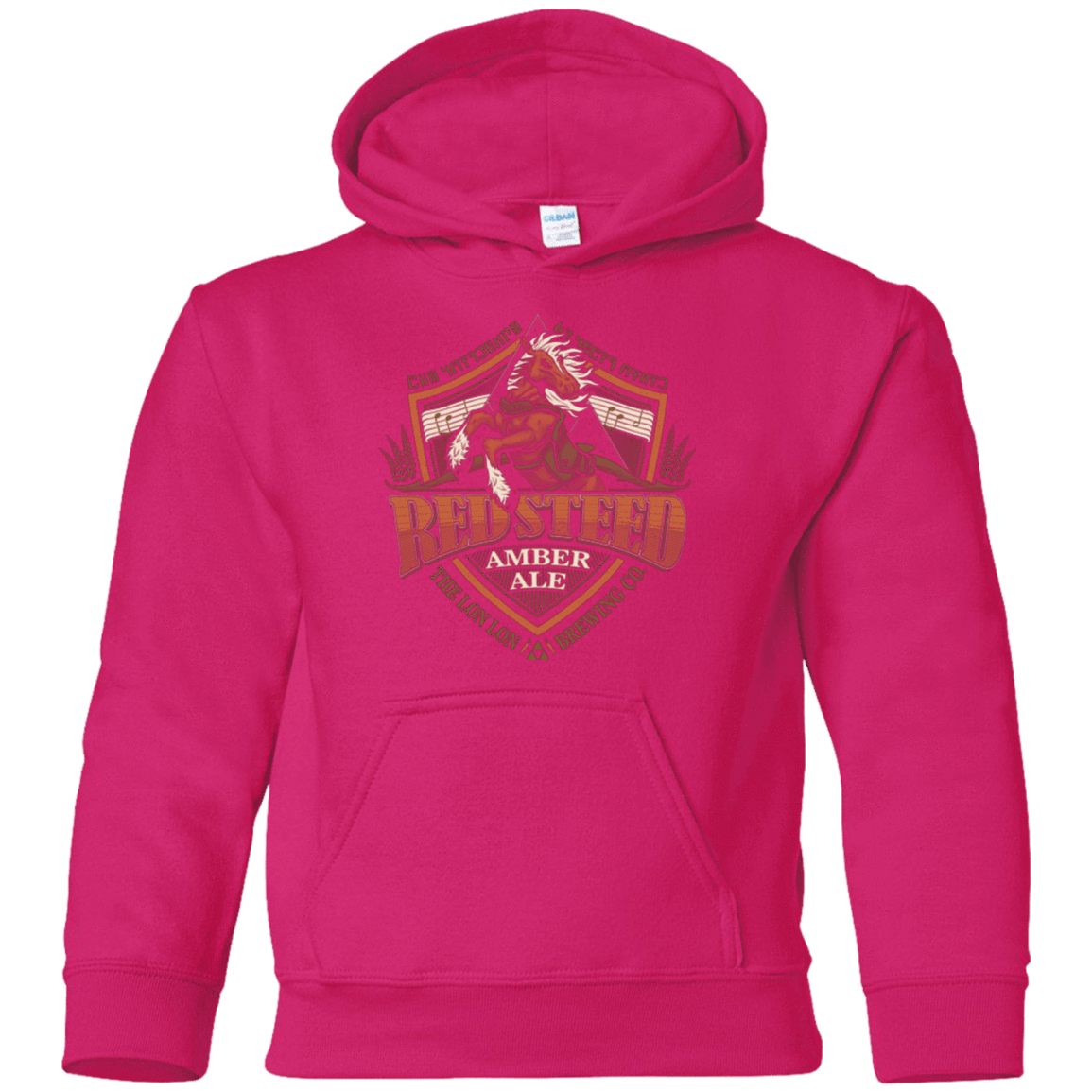 Sweatshirts Heliconia / YS Red Steed Amber Ale Youth Hoodie