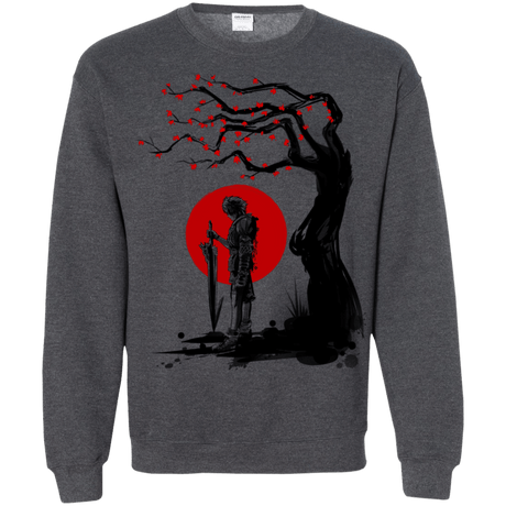 Sweatshirts Dark Heather / S Red Sun in Zanarkand Crewneck Sweatshirt