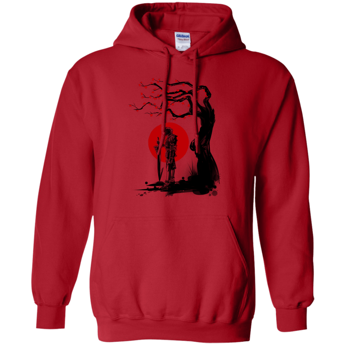 Sweatshirts Red / S Red Sun in Zanarkand Pullover Hoodie