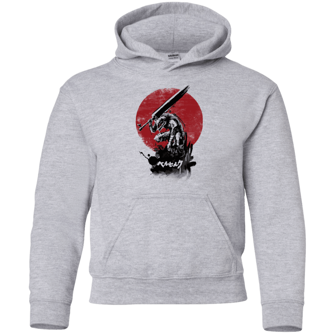 Sweatshirts Sport Grey / YS Red Sun Swordsman Youth Hoodie