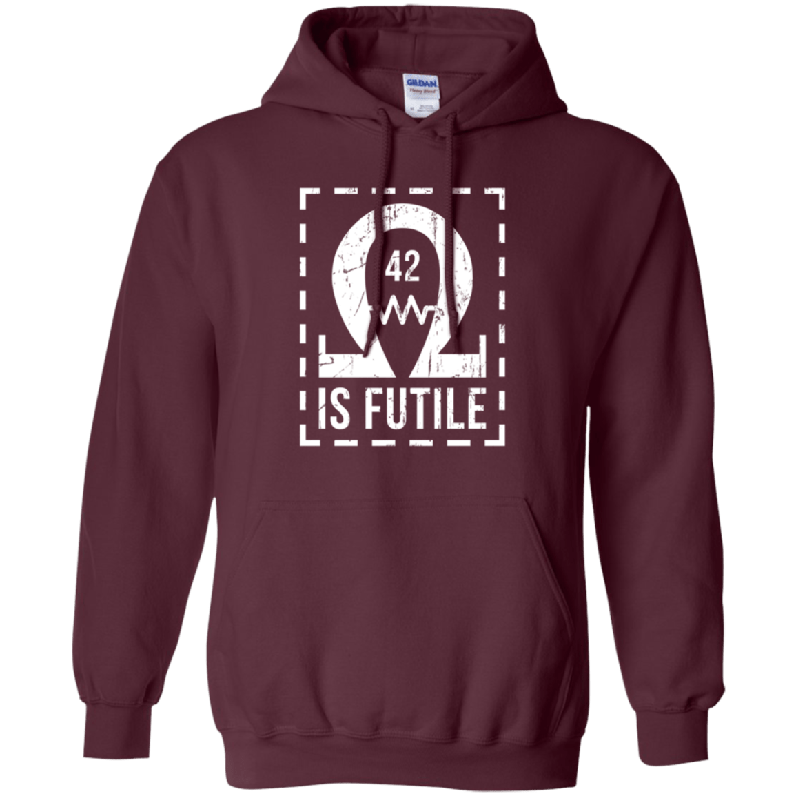 Sweatshirts Maroon / Small Resistance is Futile Pullover Hoodie